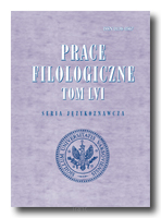 Prace FILOLOGICZNE <br> Seria językoznawcza <br> Tom LVI