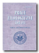 Prace FILOLOGICZNE <br> Seria językoznawcza <br> Tom LVI