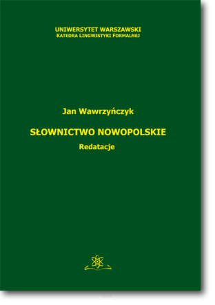Jan WAWRZYŃCZYK <br> Słownictwo nowopolskie. Redatacje