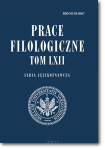 Prace FILOLOGICZNE <br> Seria językoznawcza <br> Tom LXII