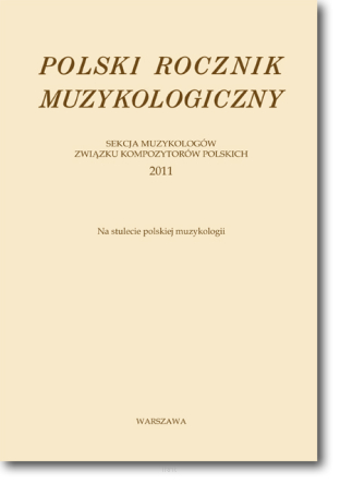 Polski Rocznik Muzykologiczny 2011