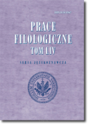 Prace FILOLOGICZNE <br> Seria językoznawcza <br> tom LIV