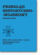 Przegląd Historyczno-Wojskowy nr 4/2007 (219)