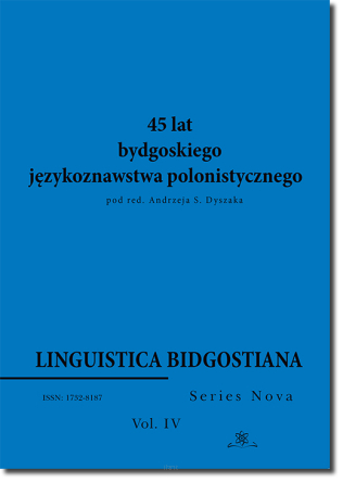 Linguistica Bidgostiana.  Series Nova.  Vol. 4