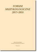 Forum Muzykologiczne 2017–2018